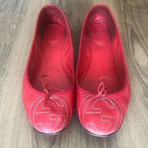 Authentic GUCCI ballerina flats, EU40, red leather